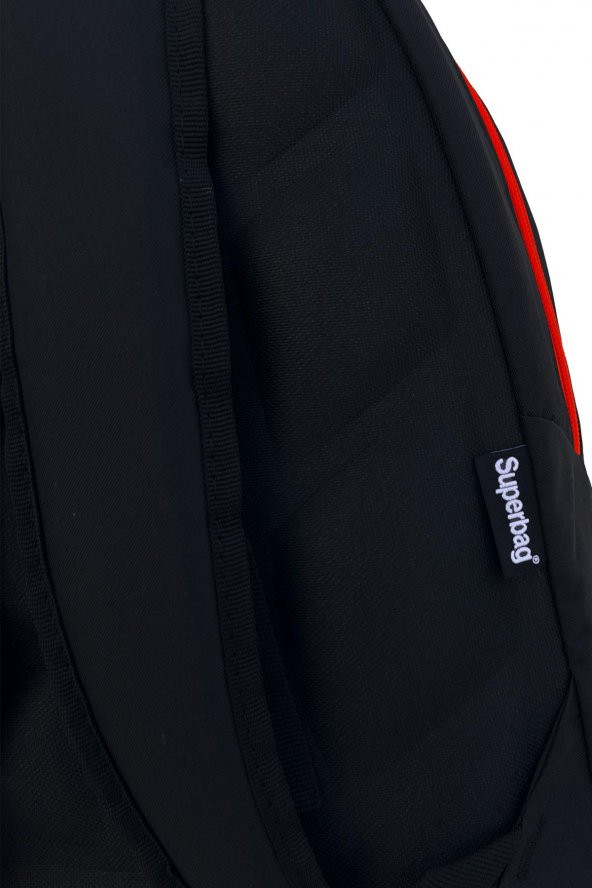 Superbag Sırt Çantası Siyah&Fosforlu Portakal - 5