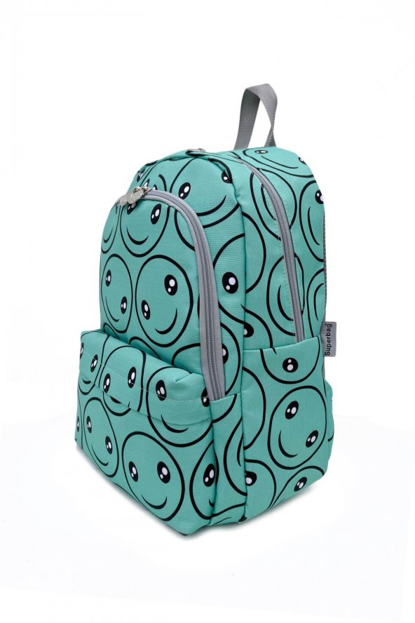 Superbag Okul Çantası 3Lü Set Smile Su Yeşili - 3