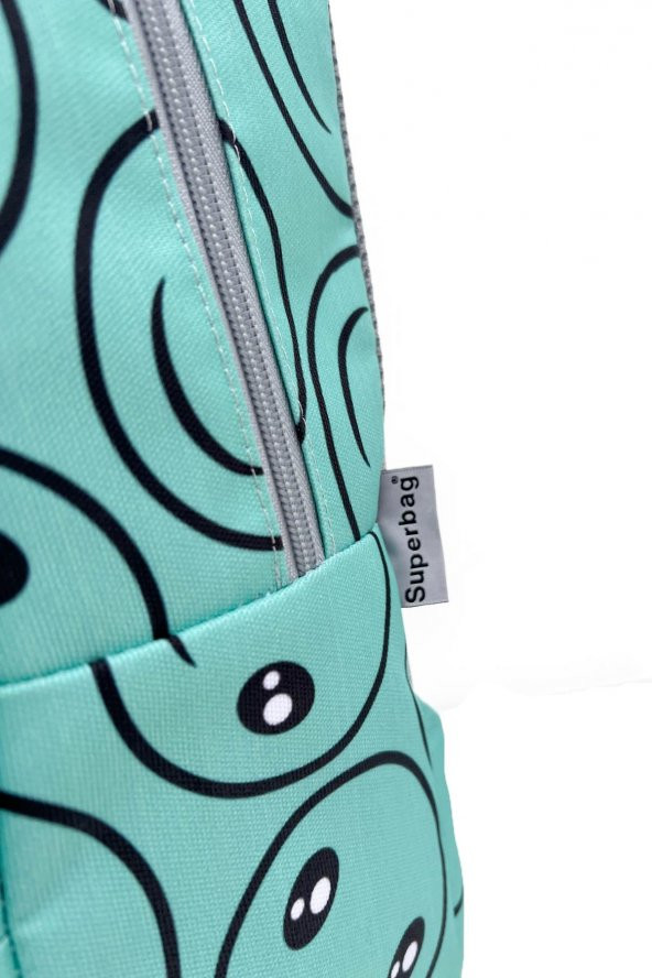 Superbag Okul Çantası 3Lü Set Smile Su Yeşili - 6