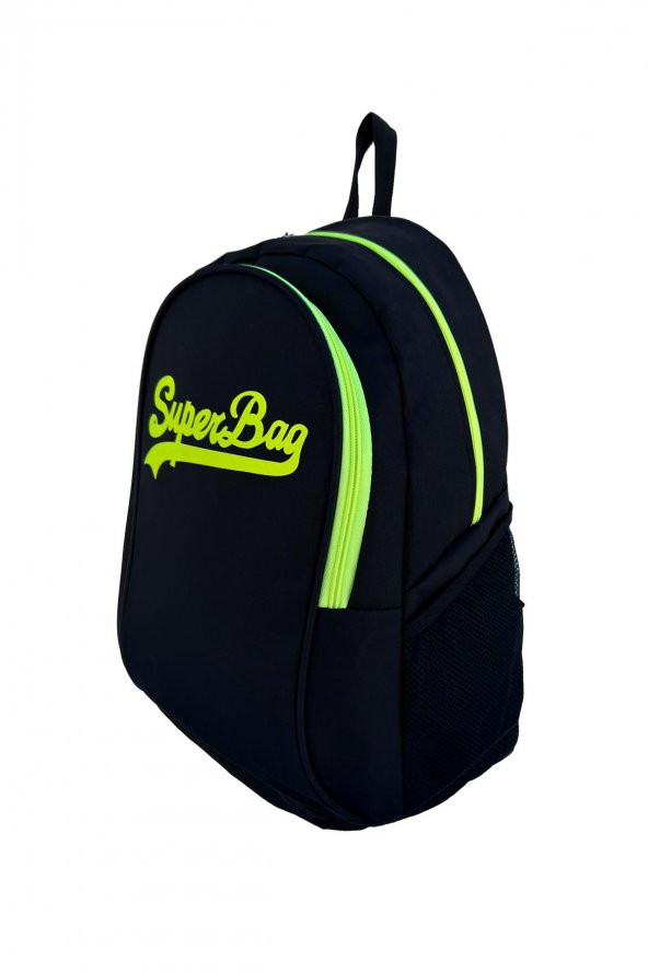 Superbag Sırt Çantası Siyah&Fosforlu Sarı - 3