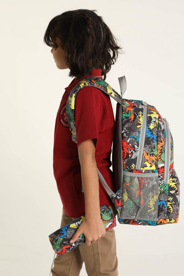 Superbag Okul Çantası 3Lü Set Dinazor - 7
