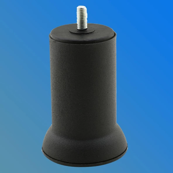 Mobilya Koltuk Kanepe Baza Çekyat Yükseltme Metal Ince Diş M8 Siyah Ayağı Ayakları 10 Cm 4 Adet - 6