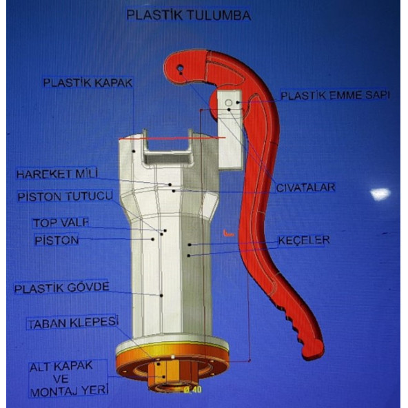 YMK Plastik 3'' Plastik Su Tulumbası 1' - 4