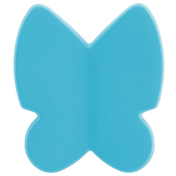 Mobilya Çekmece Dolap Kapak Kulpu Kulbu Çocuk Bebek Genç Odası Plastik Mat Mavi Kulp 32 mm - 3