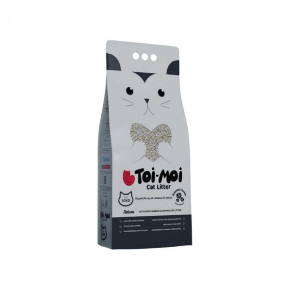 Toi Moi Natura Cream Aktif Karbon 10 Kg Topaklanan Kedi Kumu