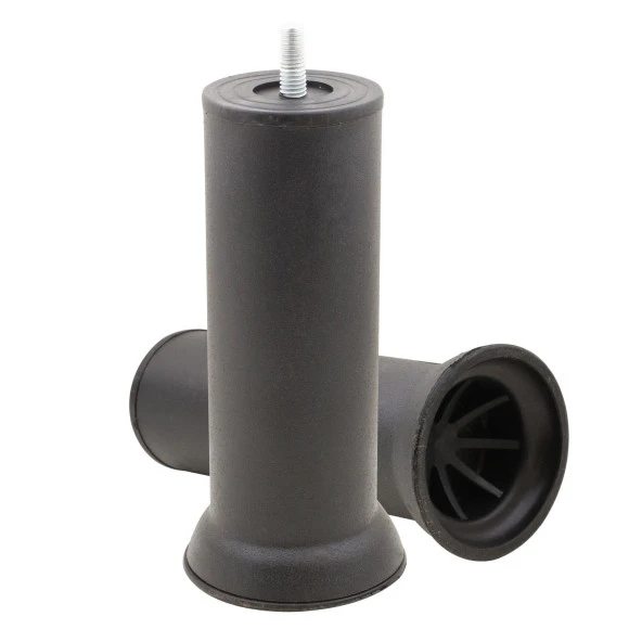 Mobilya Kanepe Baza Koltuk Çekyat Yükseltme Ayağı Ince Diş M8 Siyah Metal Ayakları 15 Cm 8 Adet - 5