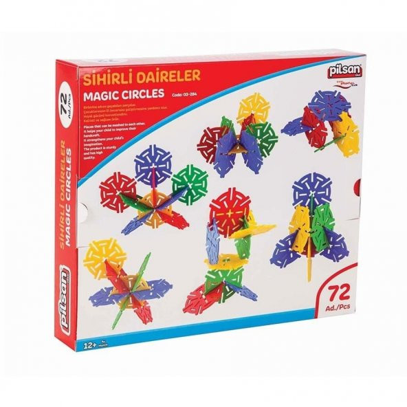 Pilsan Sihirli Daireler 72 Parça - 2