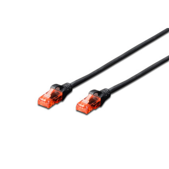 DIGITUS DK-1617-050/BL CAT6 PATCH KABLO SİYAH 5 METRE - 2