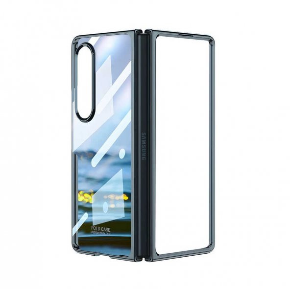 Galaxy Z Fold 4 Kılıf Zore Full Camlı Kıpta Kapak