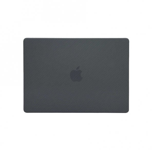 Apple Macbook 16.2 2021 A2485 Zore MSoft Carbon Fiber Tasarımlı Kapak - Resim 3