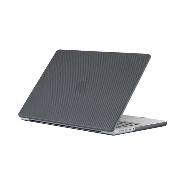 Apple Macbook 16.2 2021 A2485 Zore MSoft Carbon Fiber Tasarımlı Kapak - Resim 5