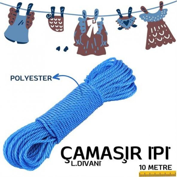 TransForMacion 10 Mt L.Divani Polyester Çamaşır İpi 716727 - 2
