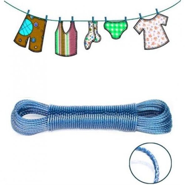 TransForMacion 10 Mt J.Living Çelik+PVC Çamaşır İpi 716726