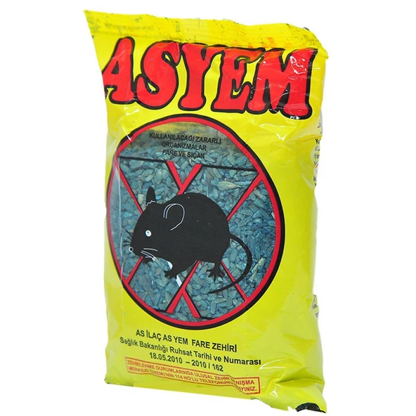 Asyem Fare ve Sıçan Zehiri 250 Gr Fare ve Sıçan Yemi - 3