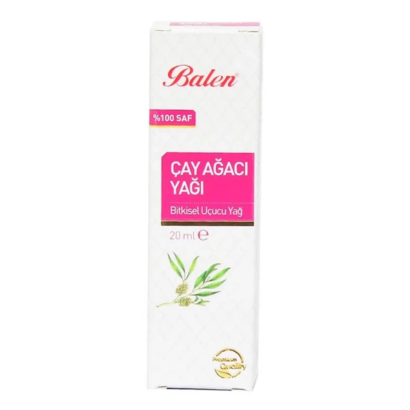 Balen Çay Ağacı Yağı 20 ML CC Saf Doğal Distilasyon Cam Şişe - 5