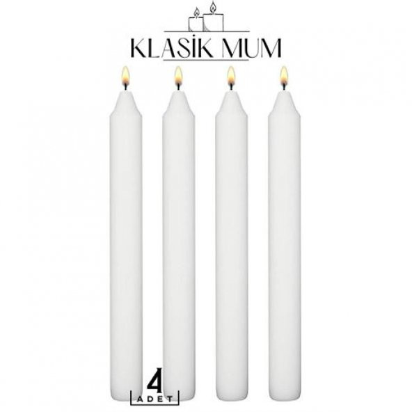 TransForMacion 4 Adet Klasik Mum Seti 714839 - 2