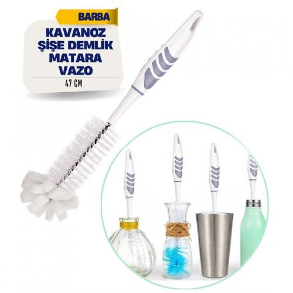 TransForMacion Barba Kavanoz Şişe Demlik Matara Vazo Temizleyici Fırça 716289 - 2