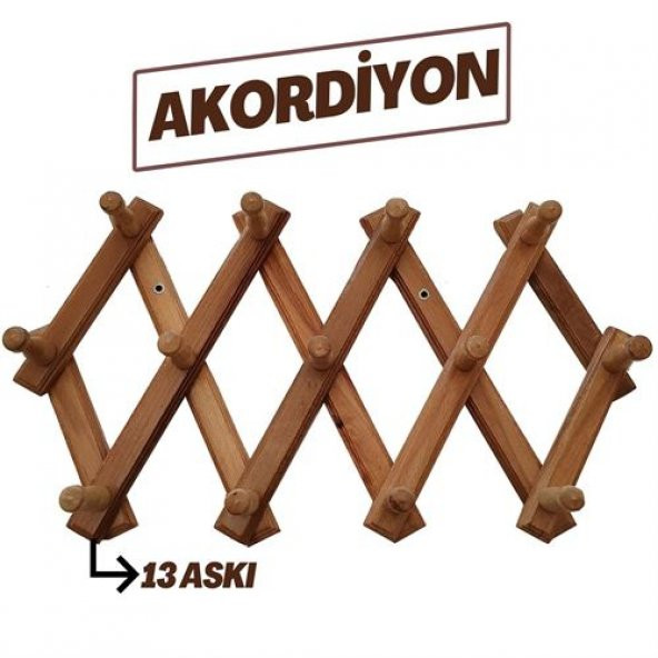 TransForMacion 13 lü Ahşap Akordiyon Askı  713761