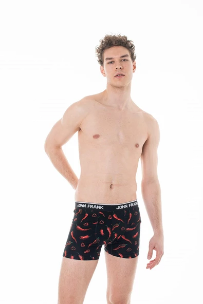 John Frang Dijital Baskılı Erkek Boxer JFBD318