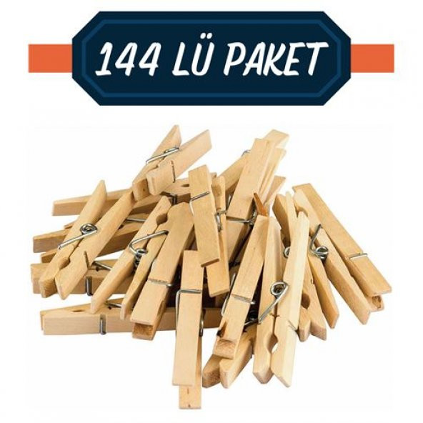 TransForMacion 144 ADET Ahşap Mandal Seti 714299 - 2