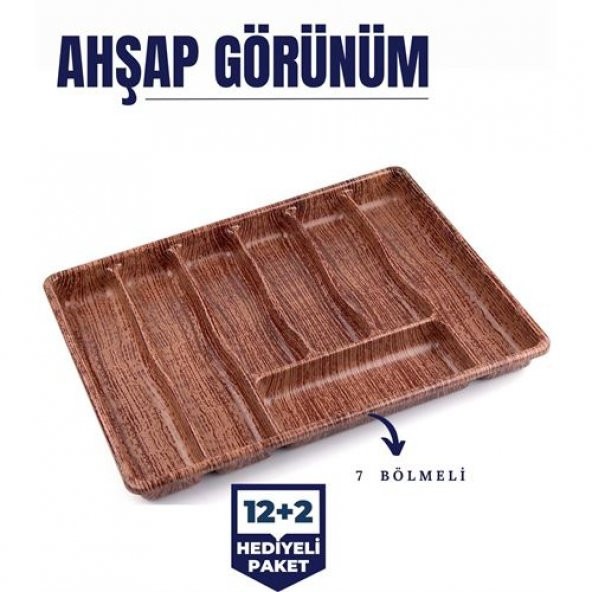 TransForMacion 12+2 Adet Vielles Vignes 7 Bölmeli Çekmece İçi Kaşıklık 717502 - 2