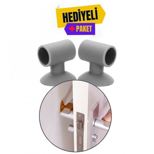 TransForMacion İ.Guzzini 24+4 Adet GRİ Deliksiz Kapı Çarpma Önleyici Duvar Koruyucu 716551 - 2