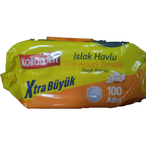 Koroplast Çok Amaçlı Islak Havlu  Ferah Koku 100lü Kapaklı 6 Paket - 3