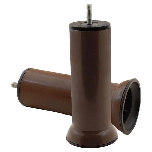 Mobilya Baza Kanepe Koltuk Çekyat Yükseltme Ayağı M8 Kahverengi Metal Ayakları 15 Cm (12 ADET) - Resim 3