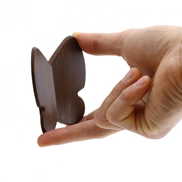 Mobilya Çekmece Dolap Kapak Kulpu KulbuÇocuk Bebek Genç Odası Plastik Koyu Ceviz Kulp 32 mm - Resim 5