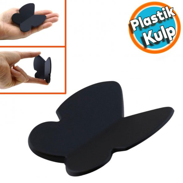 Mobilya Çekmece Dolap Kapak Kulpu Kulbu Çocuk Bebek Genç Odası Plastik Mat Siyah Kulp 32 mm ürün görseli