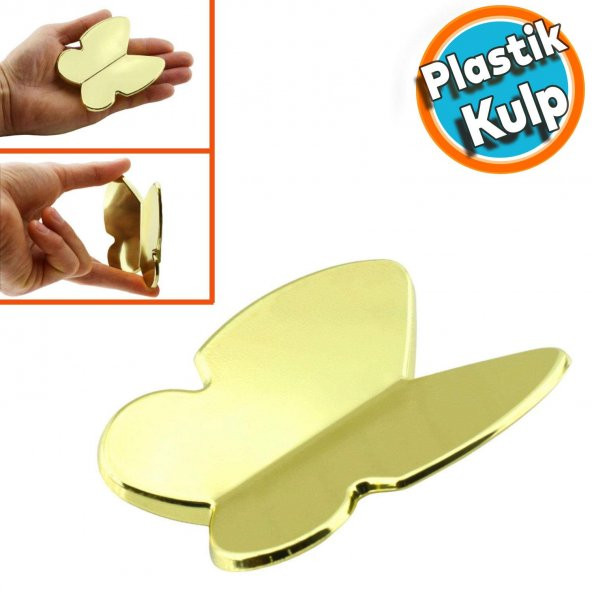 Mobilya Çekmece Dolap Kapak Kulpu Kulbu Çocuk Bebek Genç Odası Plastik Gold Altın Kulp 32 mm