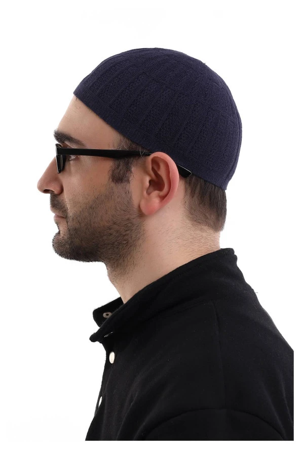 Bambu Namaz Takkesi - Lacivert - Resim 5