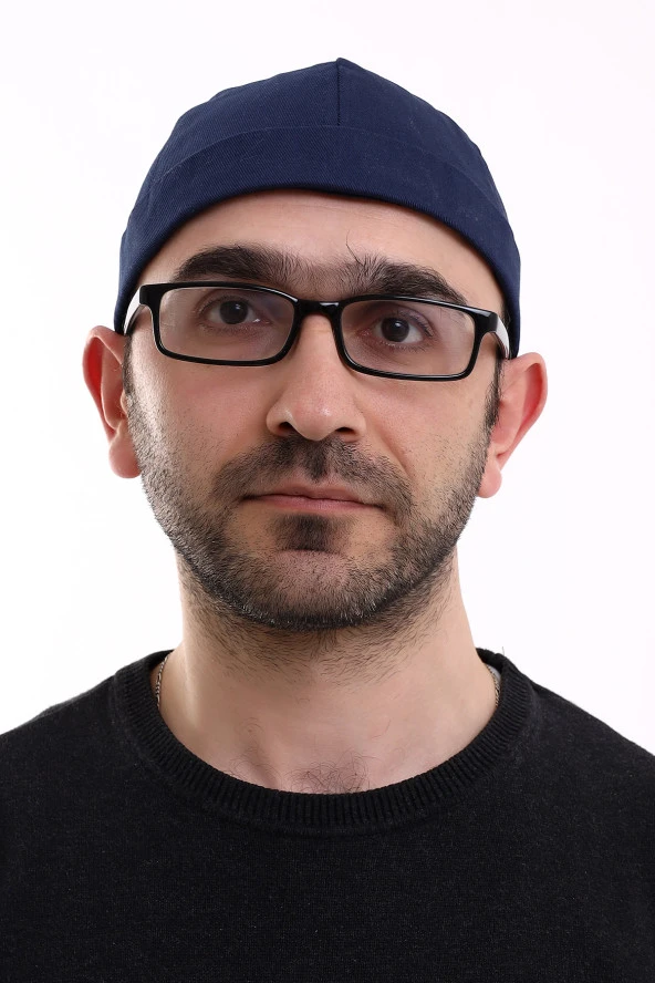 Ayarlanabilir Cırt Cırtlı Erkek Bere Takke - Lacivert - Resim 5