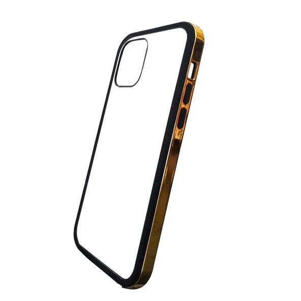 Keephone Apple iPhone 12 Silikon Kılıf (6.1") - Gold - Resim 6