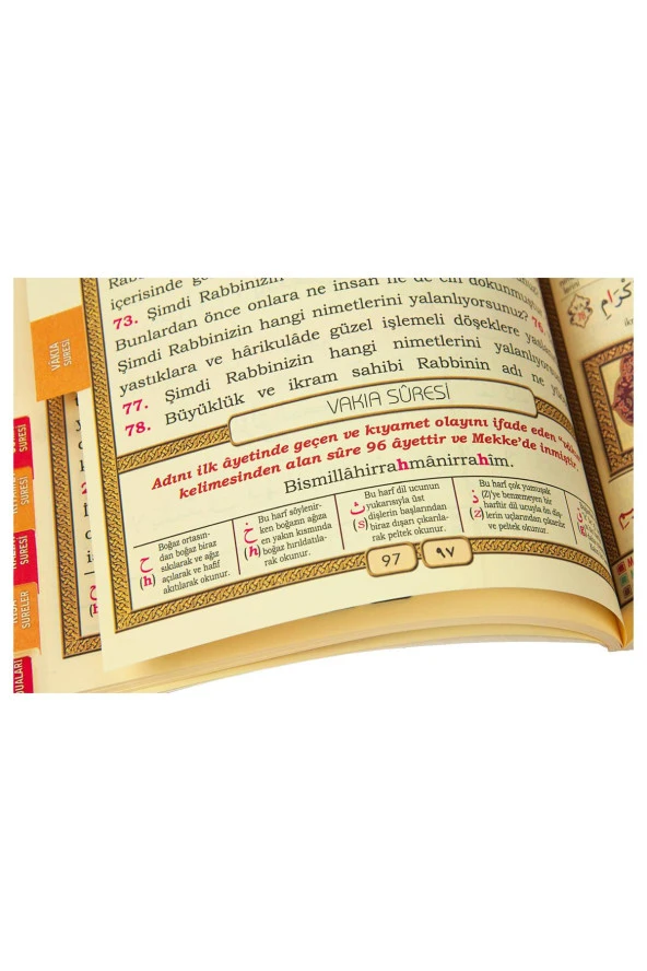Renkli Tecvit Uygulamalı - Kırık Kelime Mealli 41 Yasin Kitabı  - Rahle Boy - Resim 5