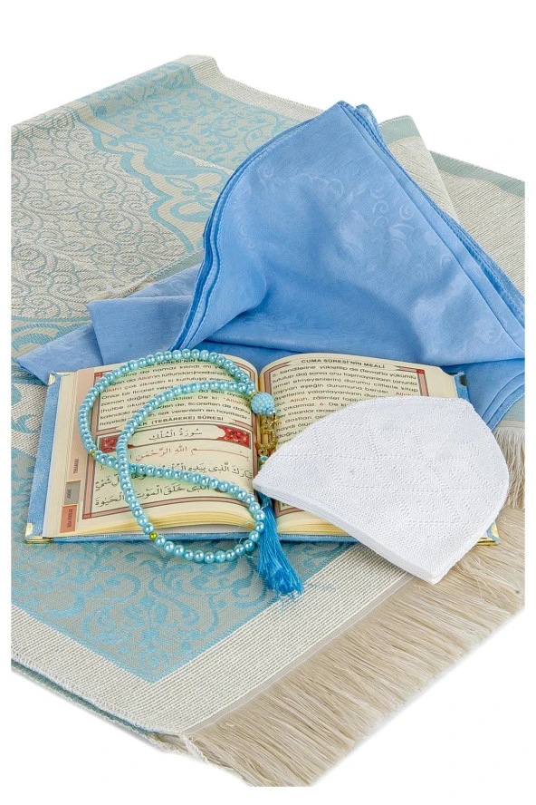 Hediyelik Mevlid Seti - Mavi - Resim 4
