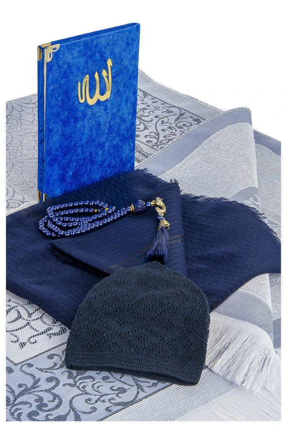Hediyelik Mevlid Seti - Lacivert - Resim 3