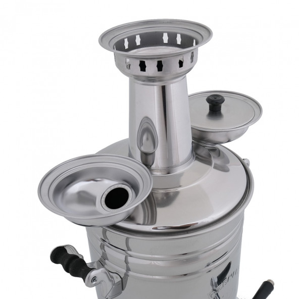 Sözenler Ks16 (10 Lt) Krom Kömürlü Semaver - 3