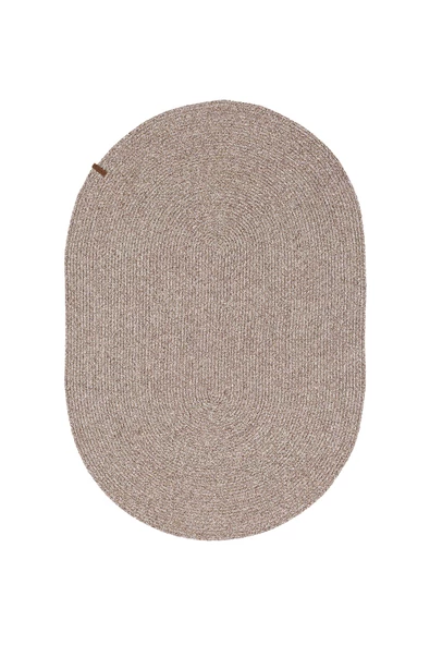 Cesta El Yapımı Örgü Natural Kilim 50x80 4013