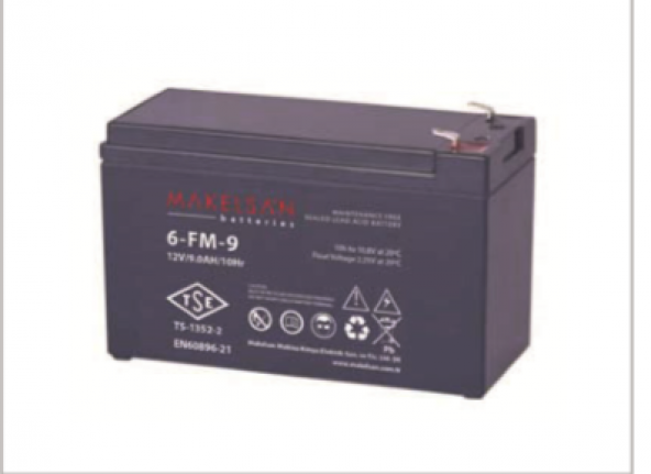 12v 9ah tam bakımsız kuru ak�