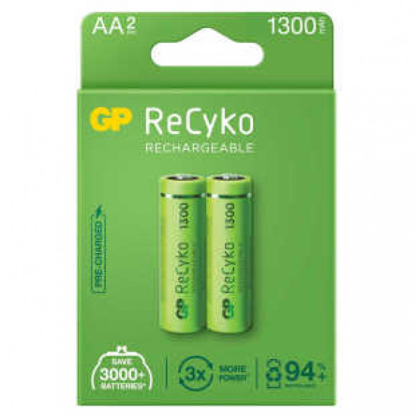 GP Batteries ReCyko 1300 AA Kalem Ni-MH Şarjlı Pil