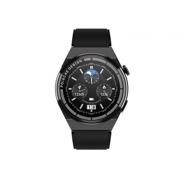 Winex 2024 Watch GT3 Max Android İos HarmonyOs Uyumlu Akıllı Saat Siyah