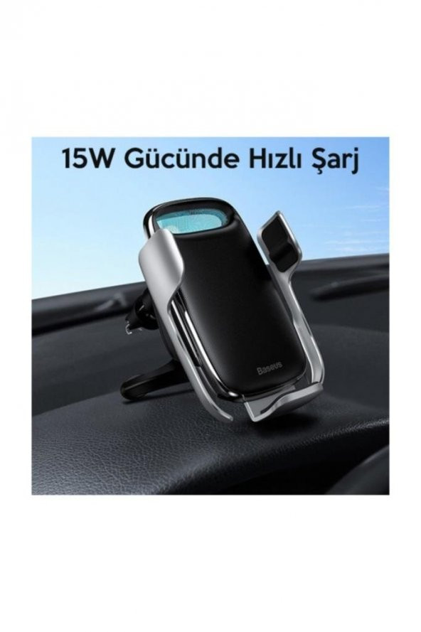 Aurora Electric Qc 3.0 Wireless Kablosuz Şarj Araç Tutucu Siyah 31823 - 3