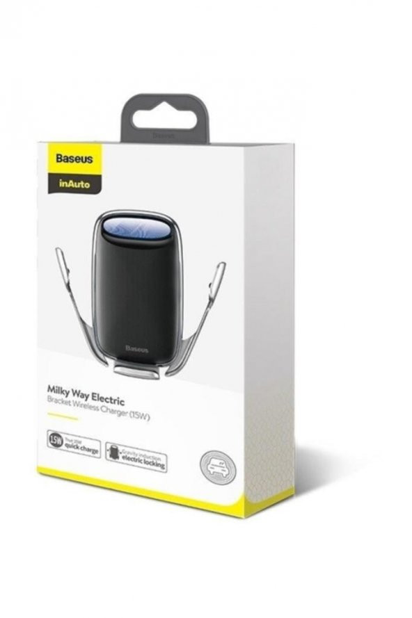 Aurora Electric Qc 3.0 Wireless Kablosuz Şarj Araç Tutucu Siyah 31823 - 9