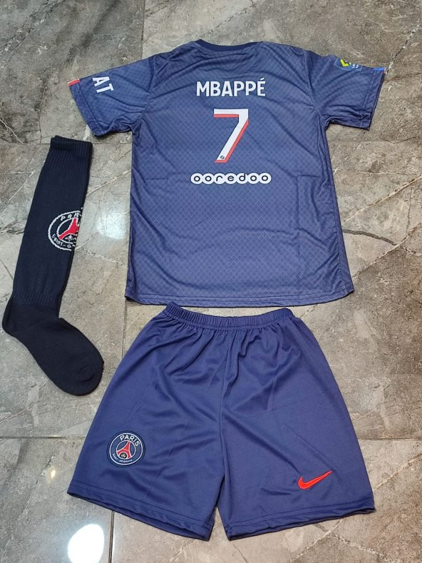 eskişehir es kids Mbappe PSG Yeni Sezon 2024 Çocuk Forması Çorap Hediyeli