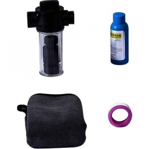 Baseus 4in1 Araç Yıkama Temizleme Seti, Köpük Haznesi, Havlu, Yıkama Şampuanı ve Bantlı Hortum Ucu Set