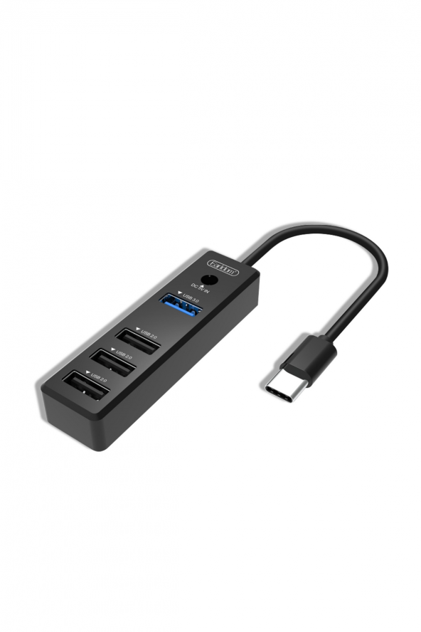 Fuchsia Çoklayıcı 4ü 1 arada USB-C Hub USB3.0 ve USB 2.0