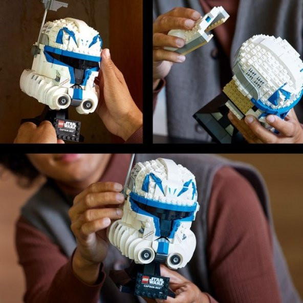 LEGO® Star Wars™ Helmet Yüzbaşı Rex™ Kaskı 75349 - Yetişkinler için Koleksiyonluk Sergileme Modeli Yapım Seti (854 Parça) - 5