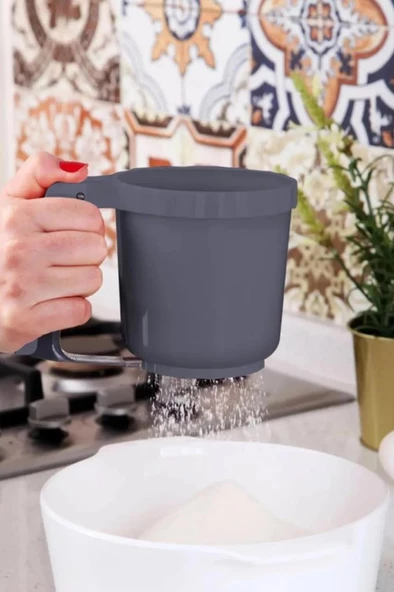 Flosoft Un Pudra Şekeri Kakao Eleği, Pratik Çok Amaçlı Hamur Kek Pasta Eleği - 4