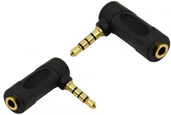 3.5 mm TRRS Stereo 90 Derece Çevirici - 1